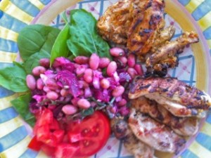 Chicken Tikka Masala with Pinto Bean Salad