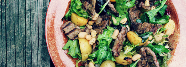 Steak Salad with White Beans and Potatoes