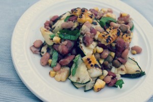 Grilled Mixed Bean Salad