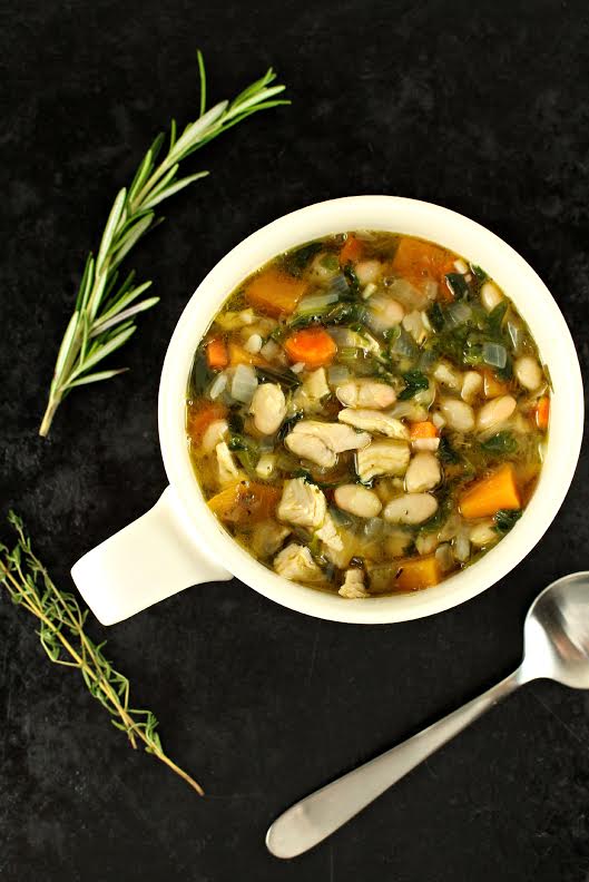 Leftover Turkey Soup with Great Northern Beans