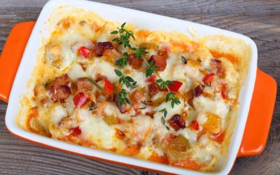 Cheesy Southern Bean and Bacon Casserole