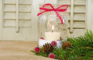 use your leftover randall beans jars for holiday crafts