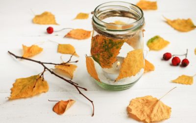 Thanksgiving Arts and Crafts with Bean Jars