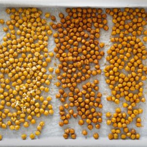 Roasted Chickpeas on a tray