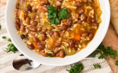 Not Quite Out Like a Lamb Yet Cozy Pinto Bean and Rice Stew