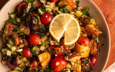 Herby Crispy Potato Salad with White Beans