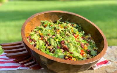 Bring This Fiesta Mixed Bean Salad with Creamy Avocado Poblano Dressing to Your Next Summer Picnic